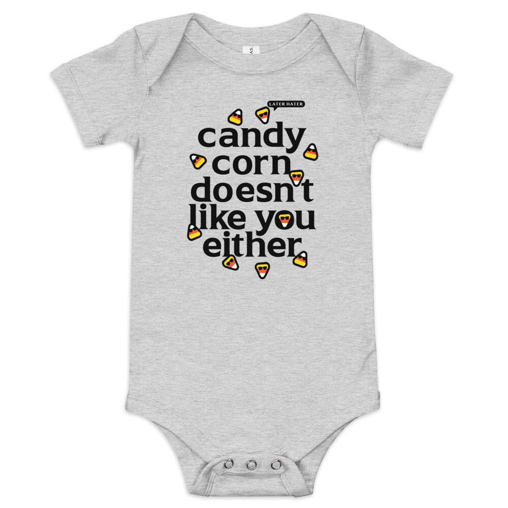 Candy Corn Doesn't Like You Either Kid's Onesie product image 1