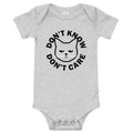 Don't Know Don't Care Kid's Onesie