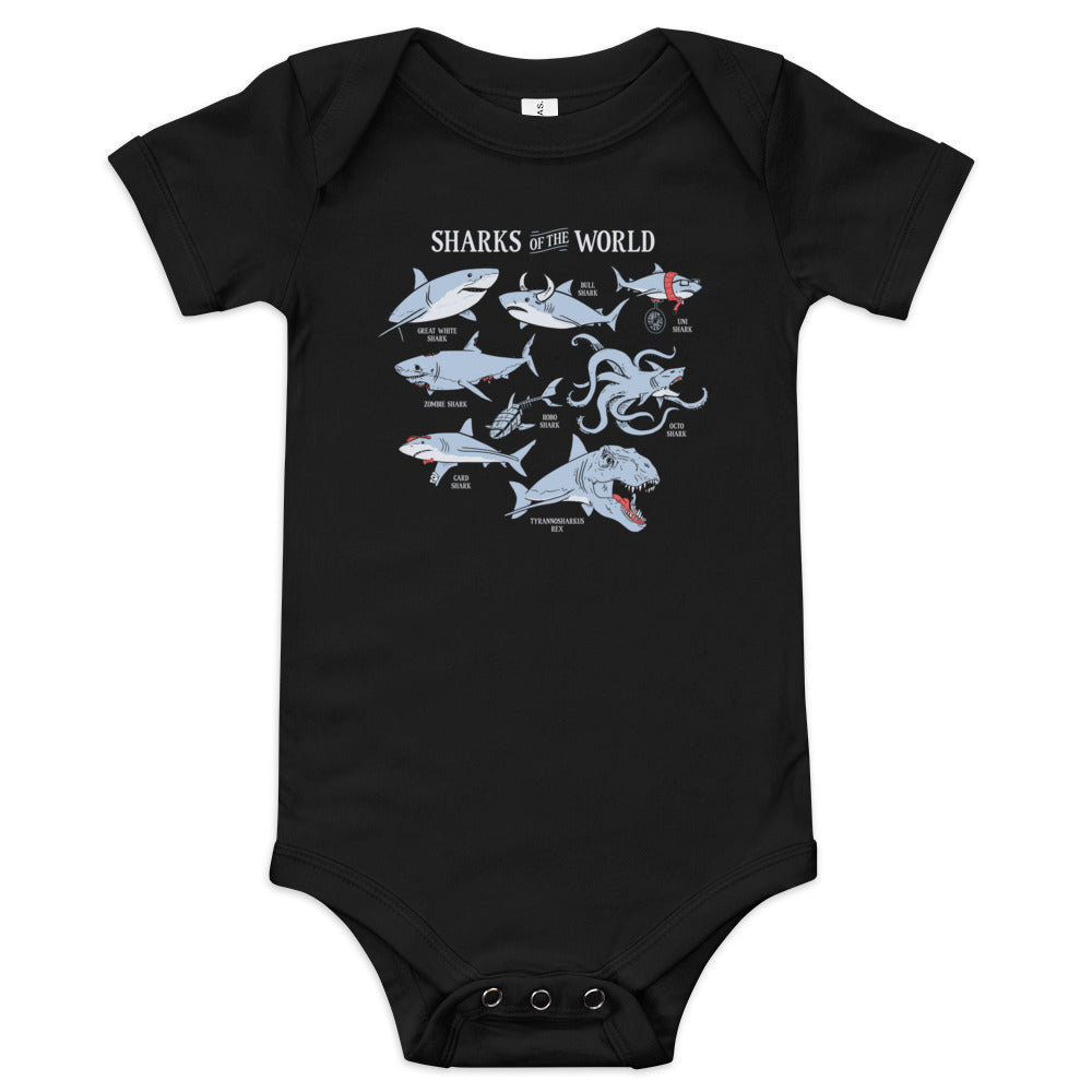 Sharks Of The World Kid's Onesie product image 1