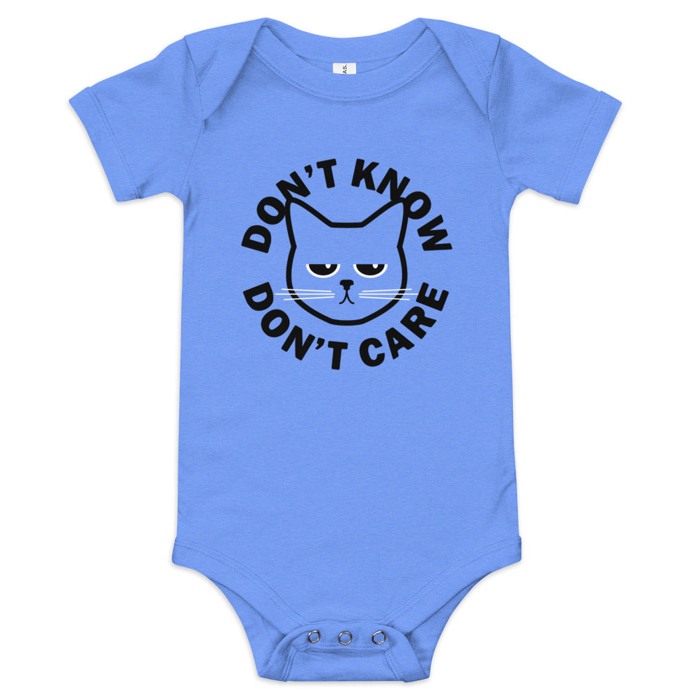 Don't Know Don't Care Kid's Onesie