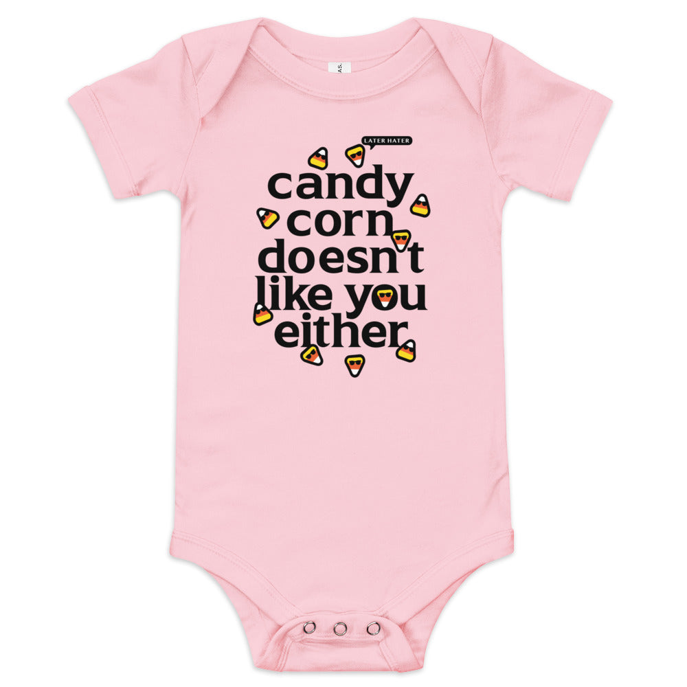 Candy Corn Doesn't Like You Either Kid's Onesie product image 3