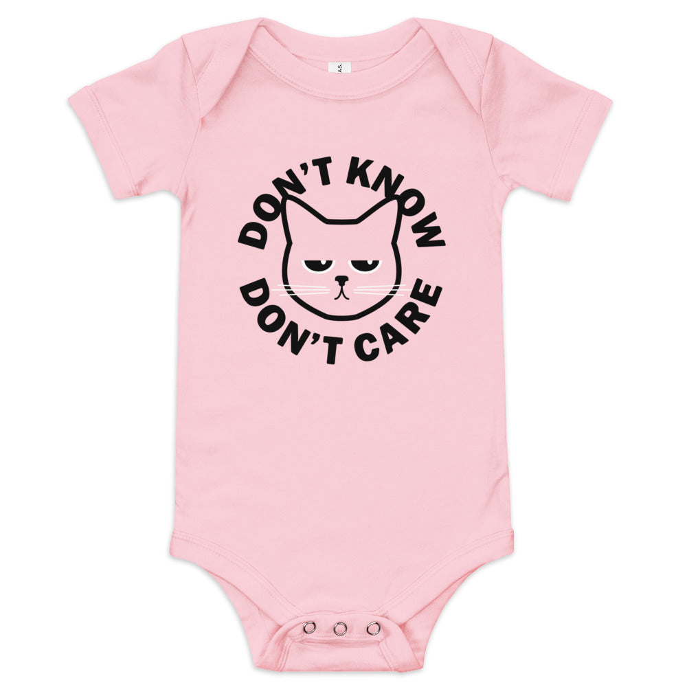Don't Know Don't Care Kid's Onesie