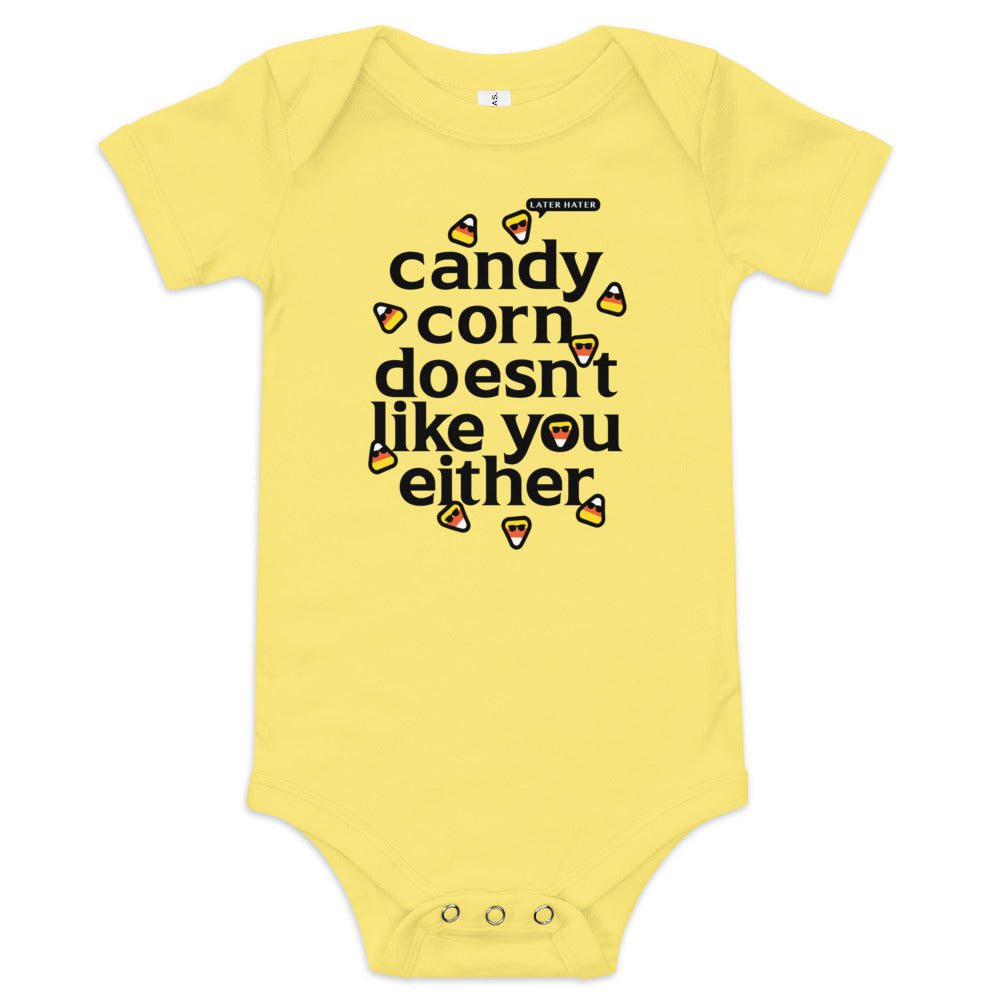 Candy Corn Doesn't Like You Either Kid's Onesie product image 4