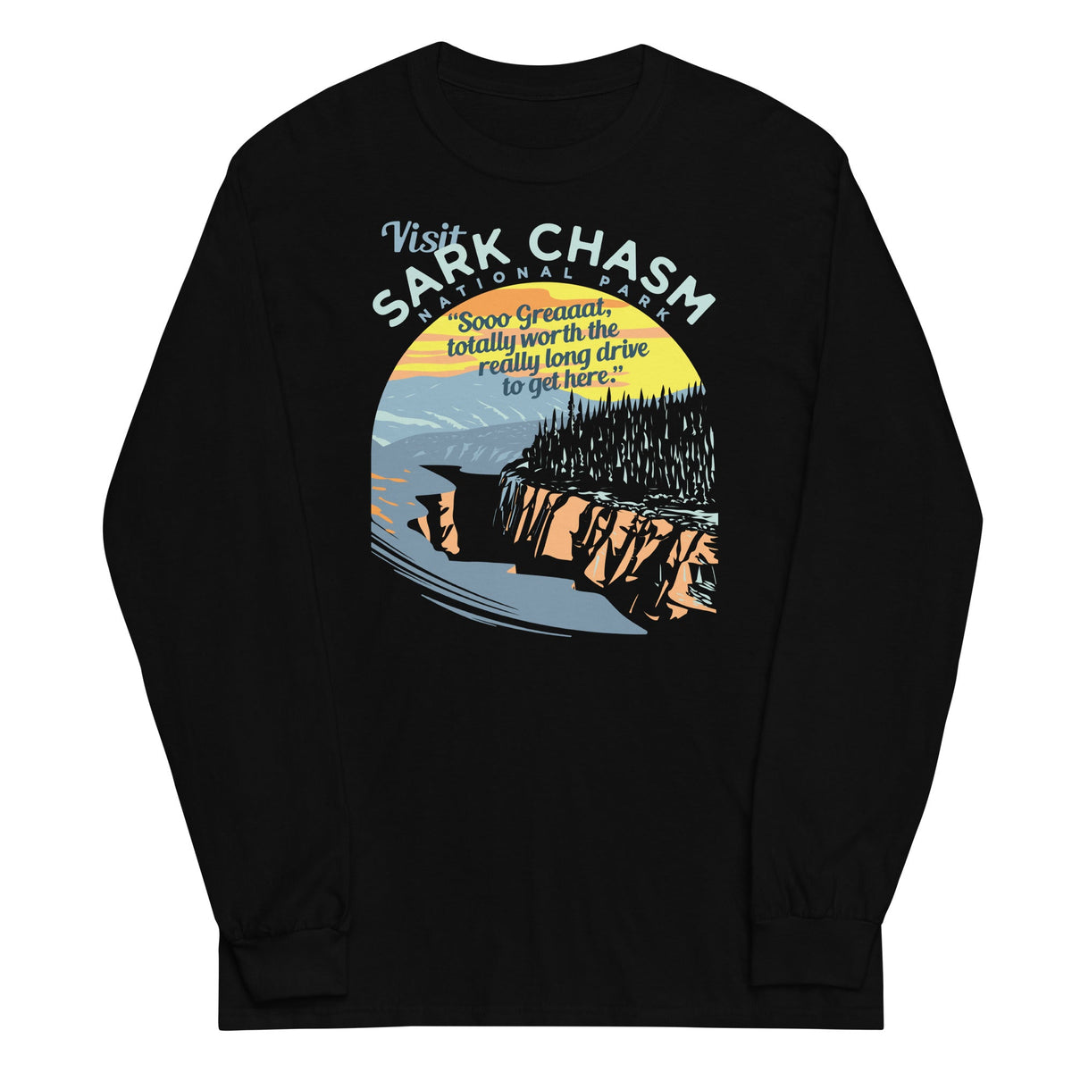 Visit Sark Chasm Unisex Long Sleeve Tee product image 3
