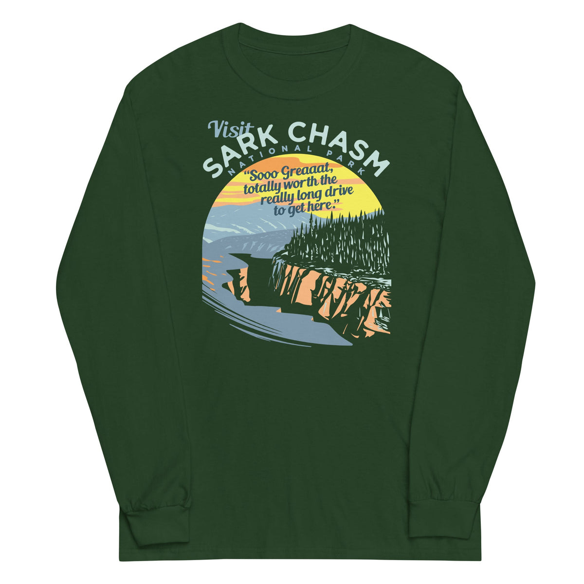 Visit Sark Chasm Unisex Long Sleeve Tee product image 2