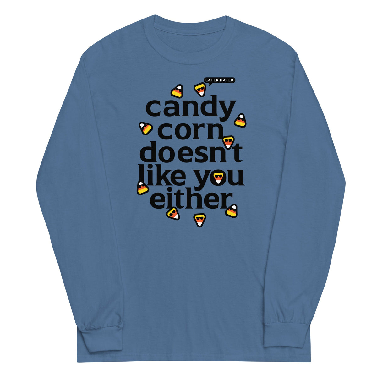 Candy Corn Doesn't Like You Either Unisex Long Sleeve Tee product image 2