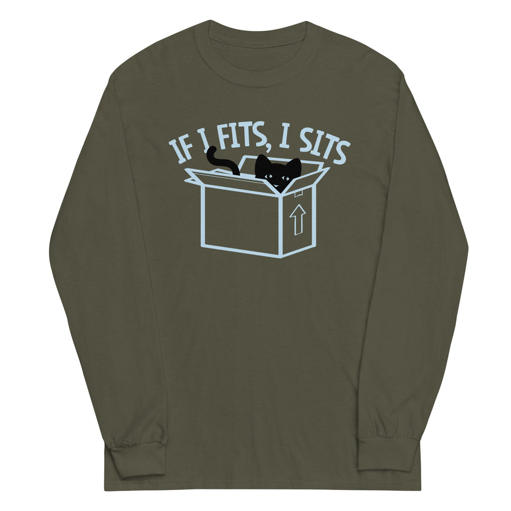 If I Fits, I Sits Unisex Long Sleeve Tee product image 2