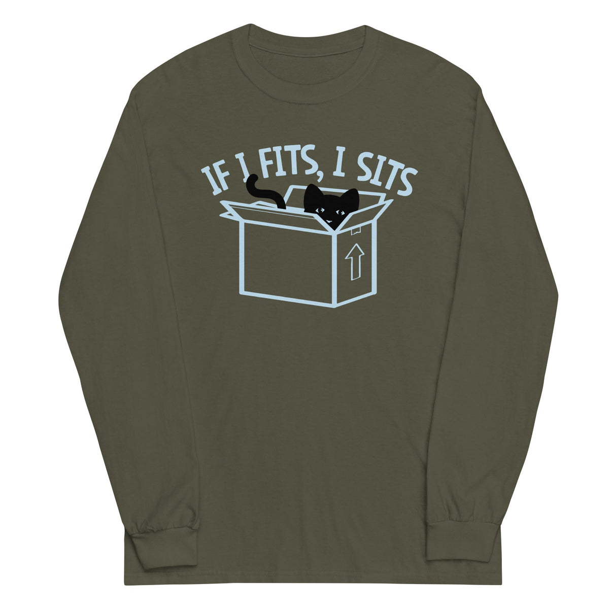 If I Fits, I Sits Unisex Long Sleeve Tee product image 2