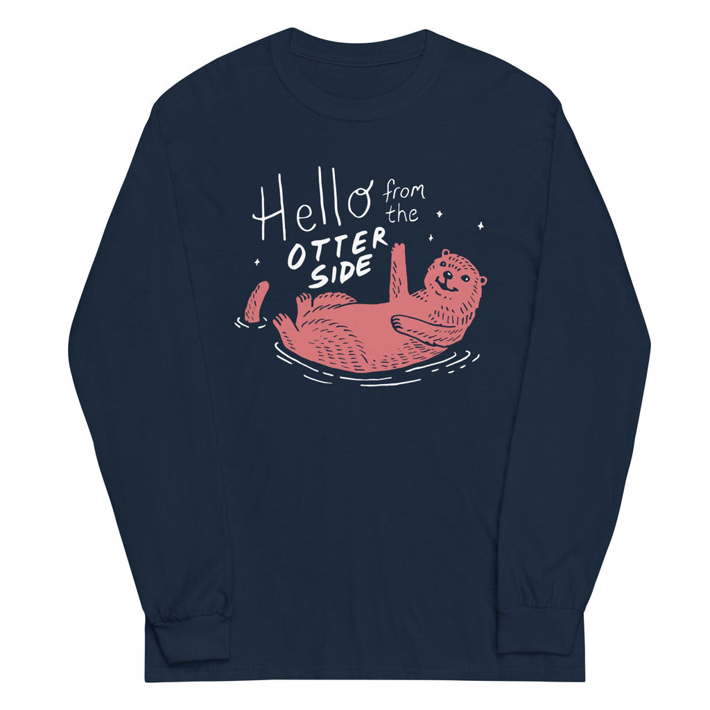 Hello From The Otter Side Unisex Long Sleeve Tee product image 2