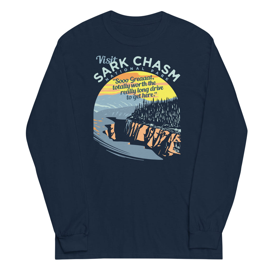 Visit Sark Chasm Unisex Long Sleeve Tee product image 1