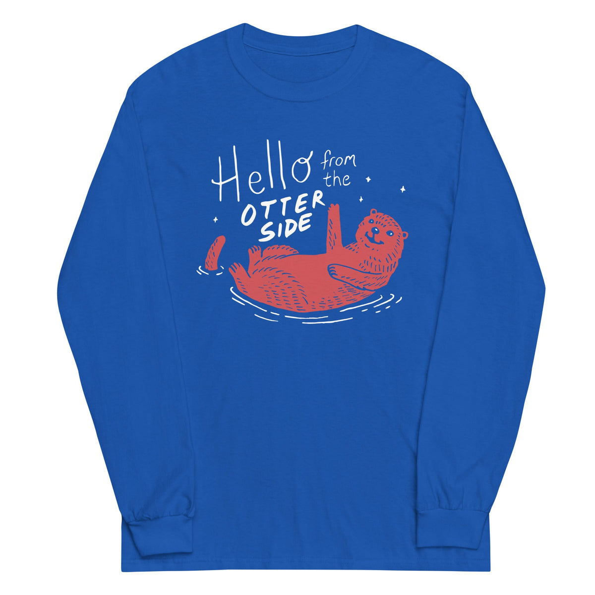 Hello From The Otter Side Unisex Long Sleeve Tee product image 4