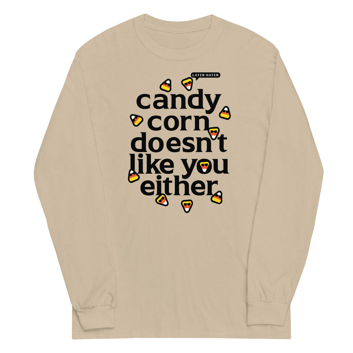 Candy Corn Doesn't Like You Either Unisex Long Sleeve Tee product image 5