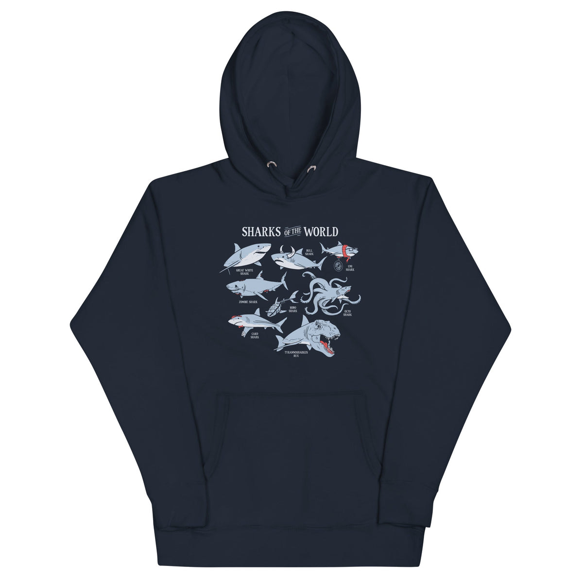 Sharks Of The World Unisex Hoodie product image 1