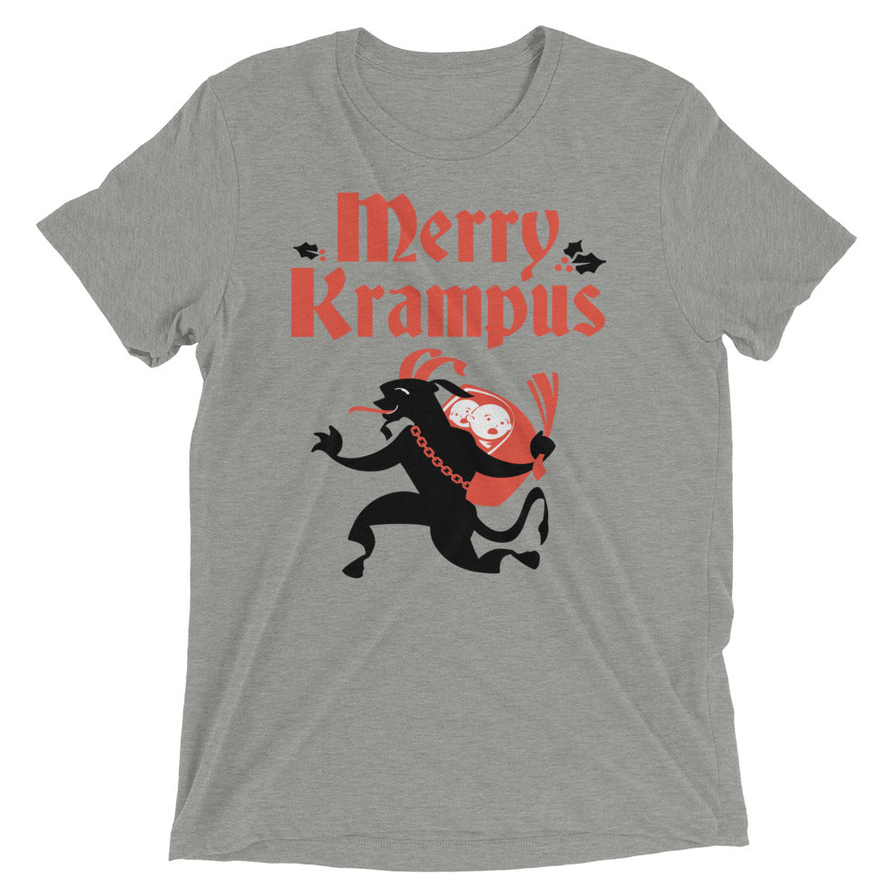 Merry Krampus Men's Tri-Blend Tee product image 1