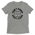 Don't Know Care Men's Tri-Blend Tee product image 1