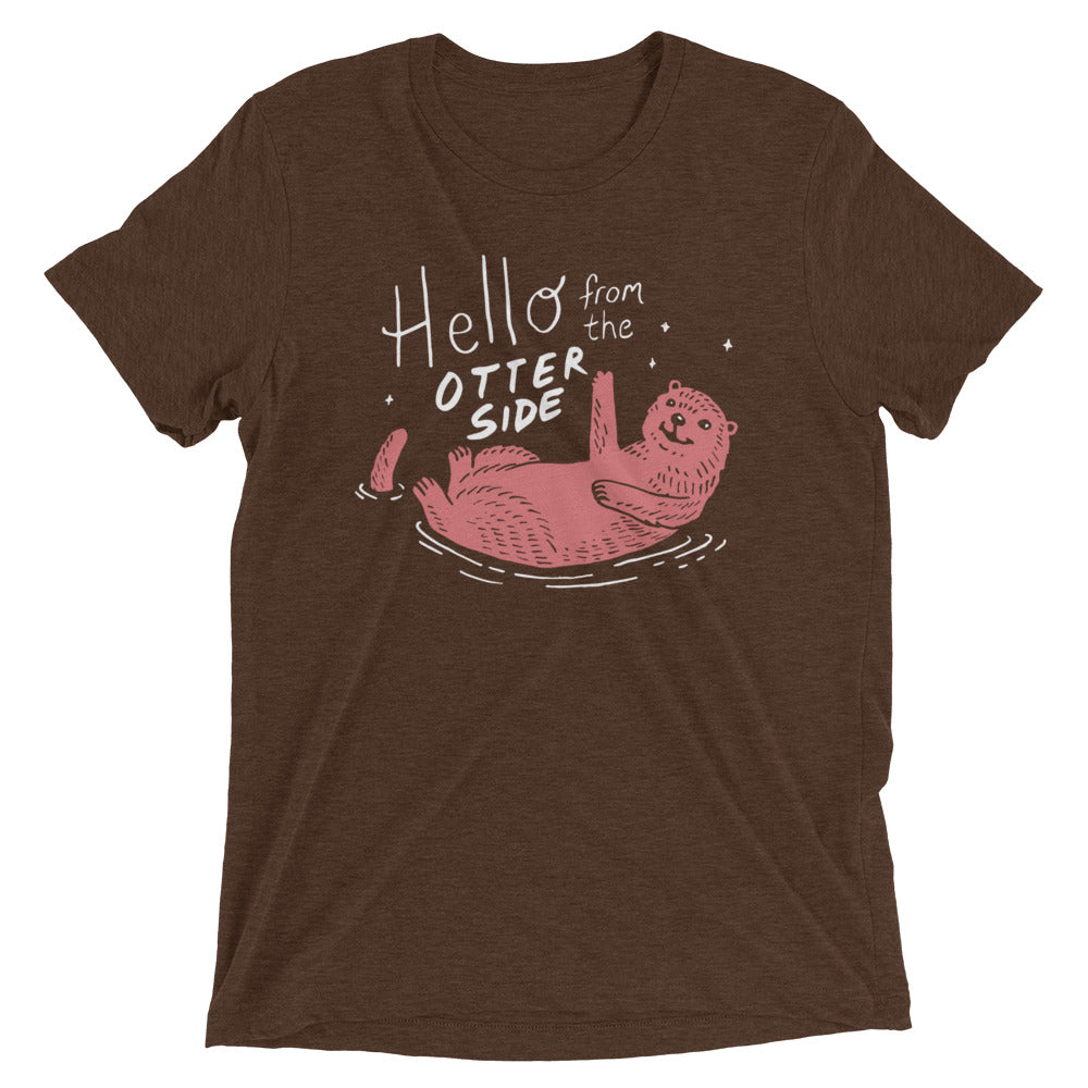 Hello From The Otter Side Men's Tri-Blend Tee product image 3