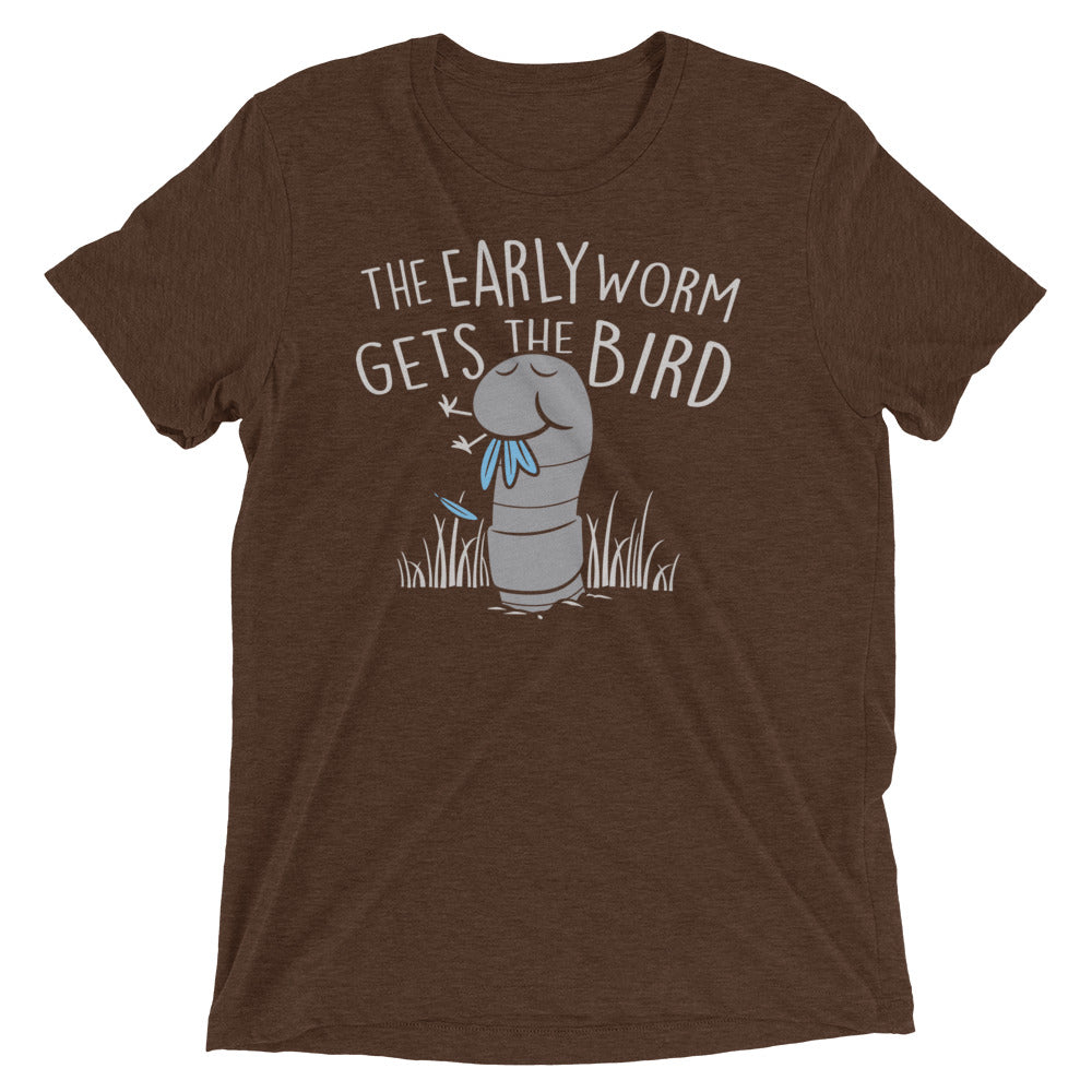 The Early Worm Gets Bird Men's Tri-Blend Tee product image 3