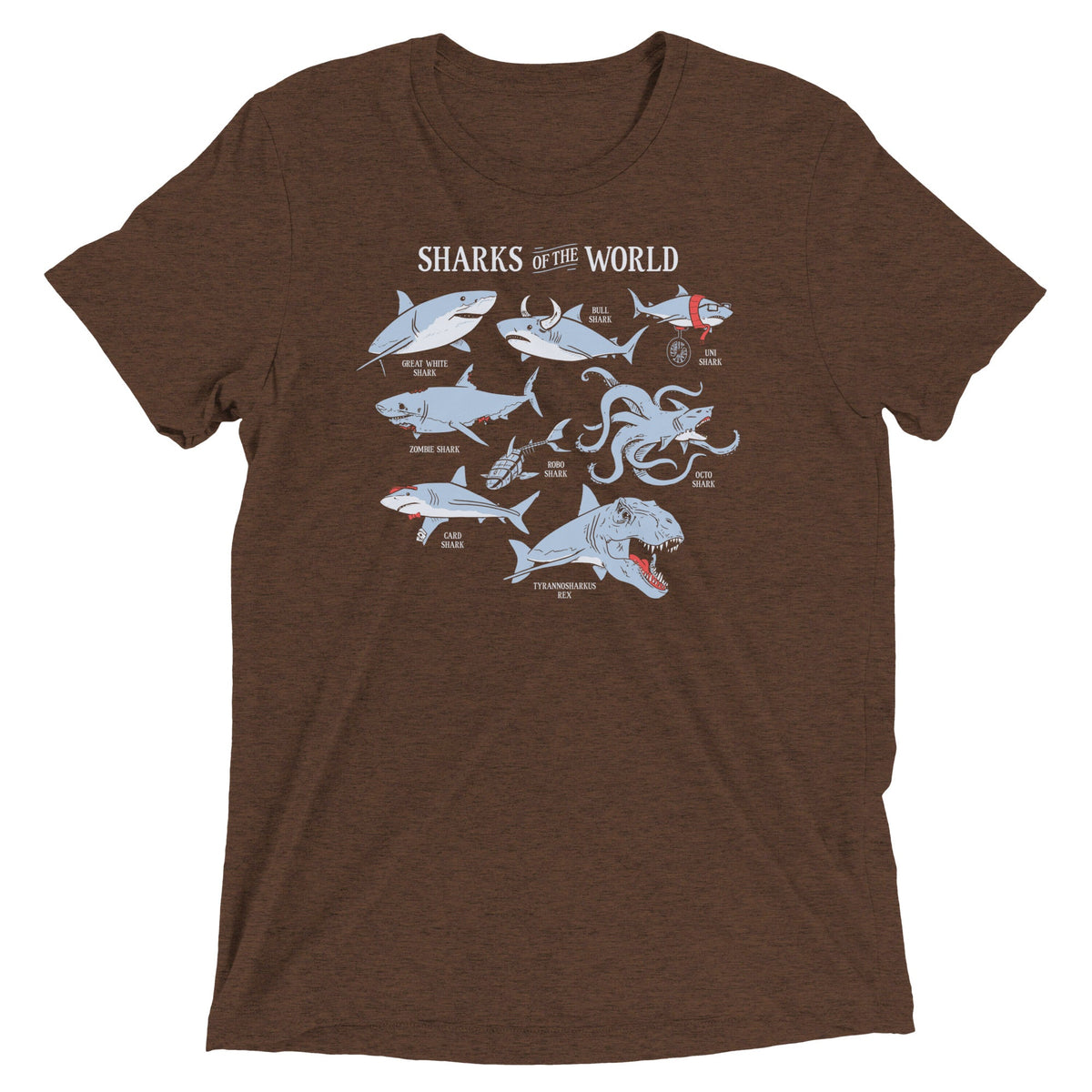Sharks Of The World Men's Tri-Blend Tee product image 1