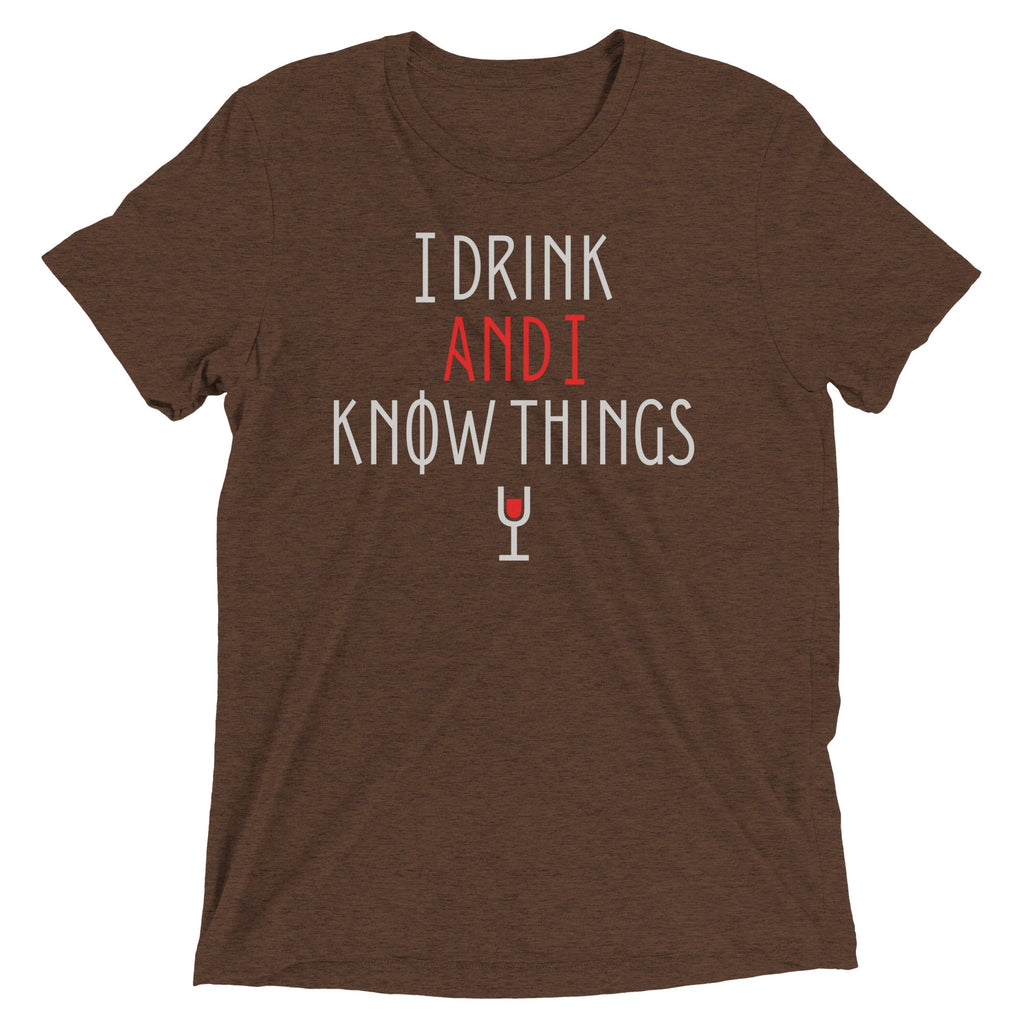 I Drink And I Know Things Men's Tri-Blend Tee product image 1