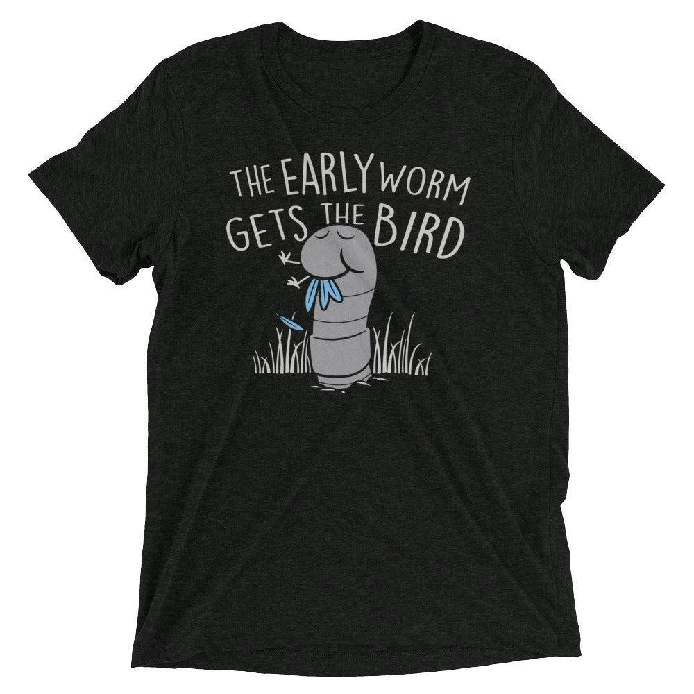 The Early Worm Gets Bird Men's Tri-Blend Tee product image 2