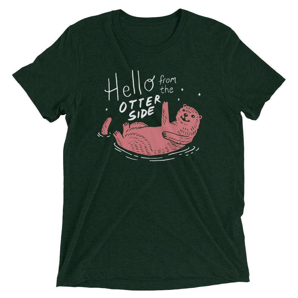 Hello From The Otter Side Men's Tri-Blend Tee product image 2