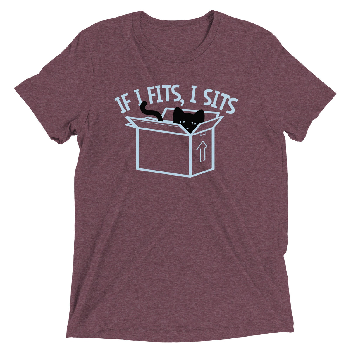 If I Fits, I Sits Men's Tri-Blend Tee product image 2
