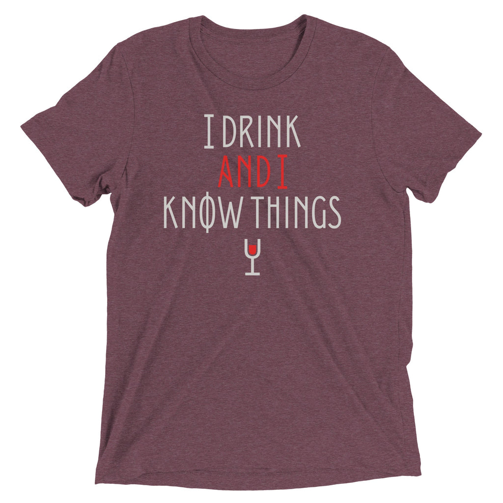 I Drink And I Know Things Men's Tri-Blend Tee product image 3