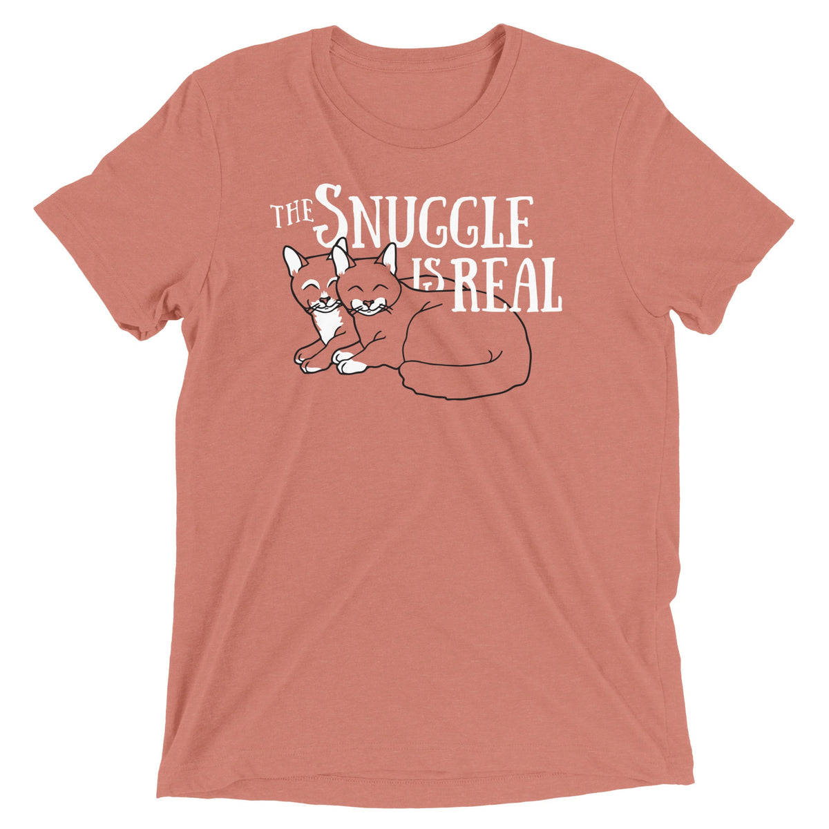 The Snuggle Is Real Men's Tri-Blend Tee product image 3