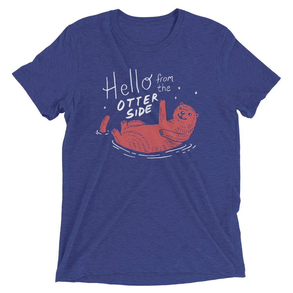Hello From The Otter Side Men's Tri-Blend Tee product image 4