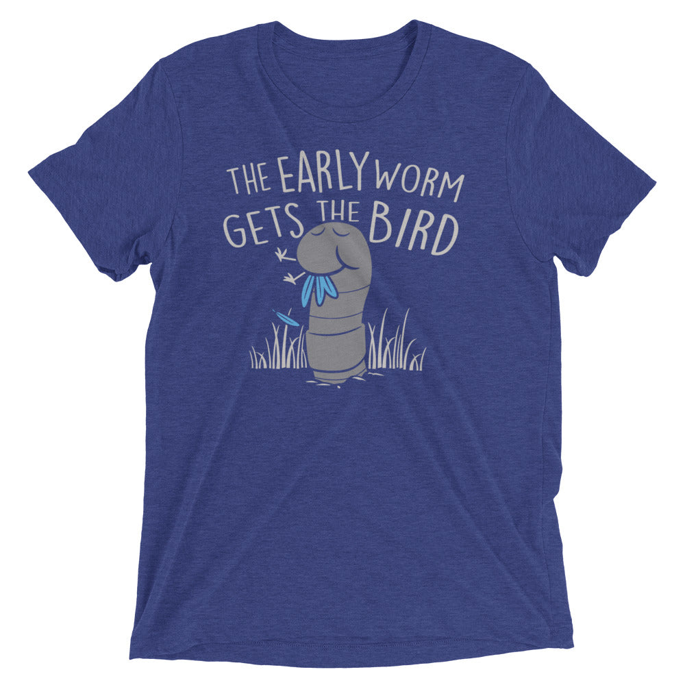 The Early Worm Gets Bird Men's Tri-Blend Tee product image 1