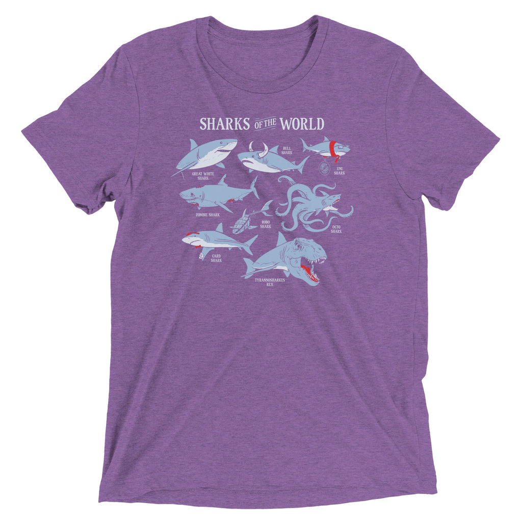 Sharks Of The World Men's Tri-Blend Tee product image 5