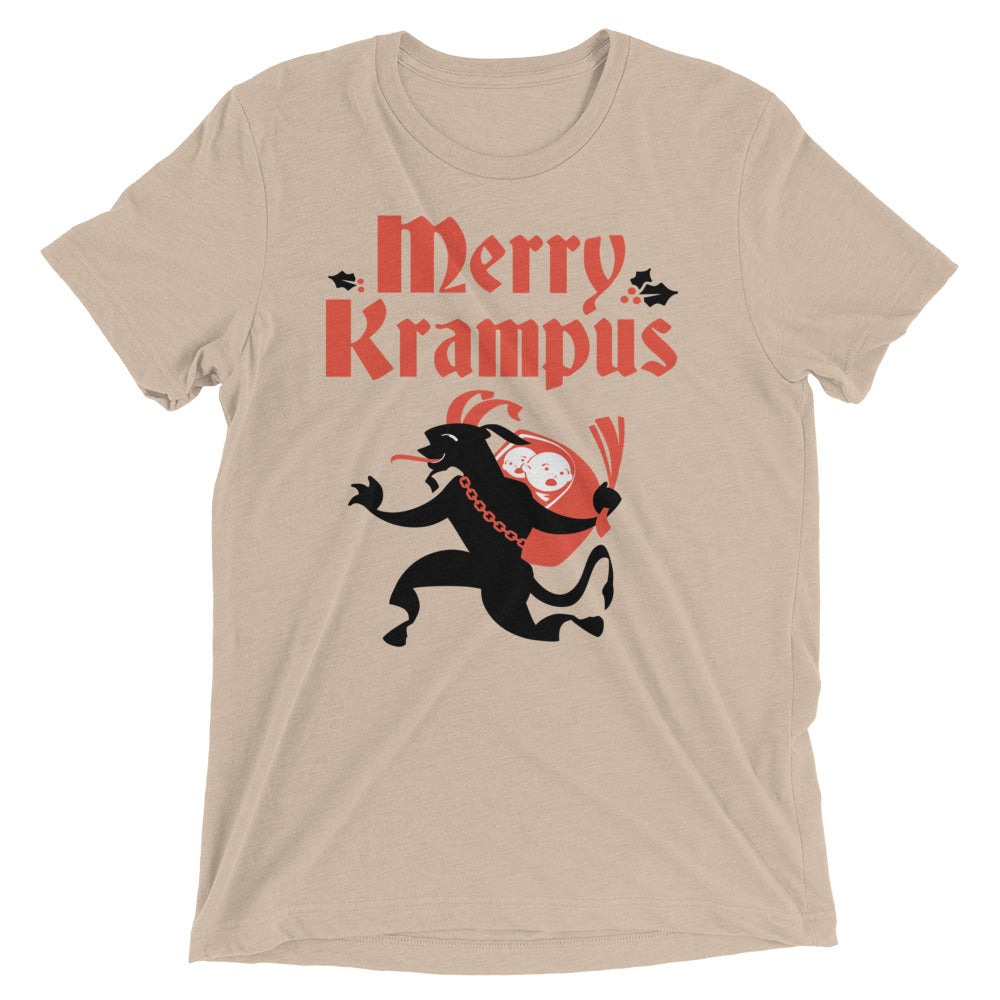Merry Krampus Men's Tri-Blend Tee product image 3