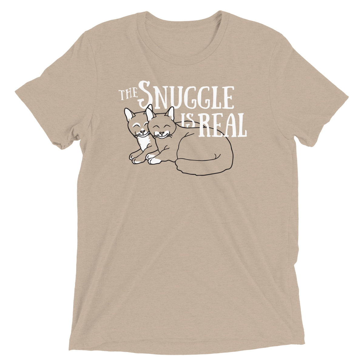 The Snuggle Is Real Men's Tri-Blend Tee product image 4