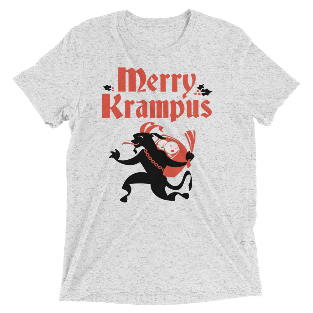 Merry Krampus Men's Tri-Blend Tee product image 4