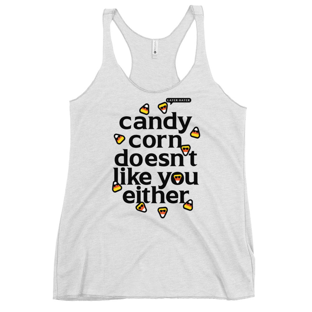 Candy Corn Doesn't Like You Either Women's Racerback Tank product image 6
