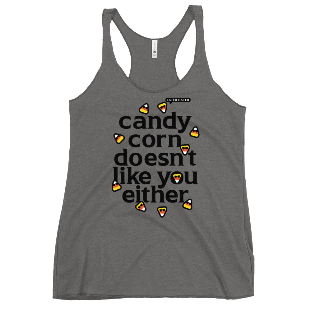Candy Corn Doesn't Like You Either Women's Racerback Tank product image 1