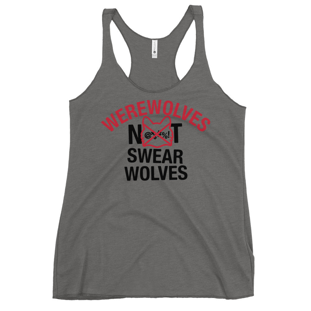 Werewolves Not Swearwolves Women's Racerback Tank