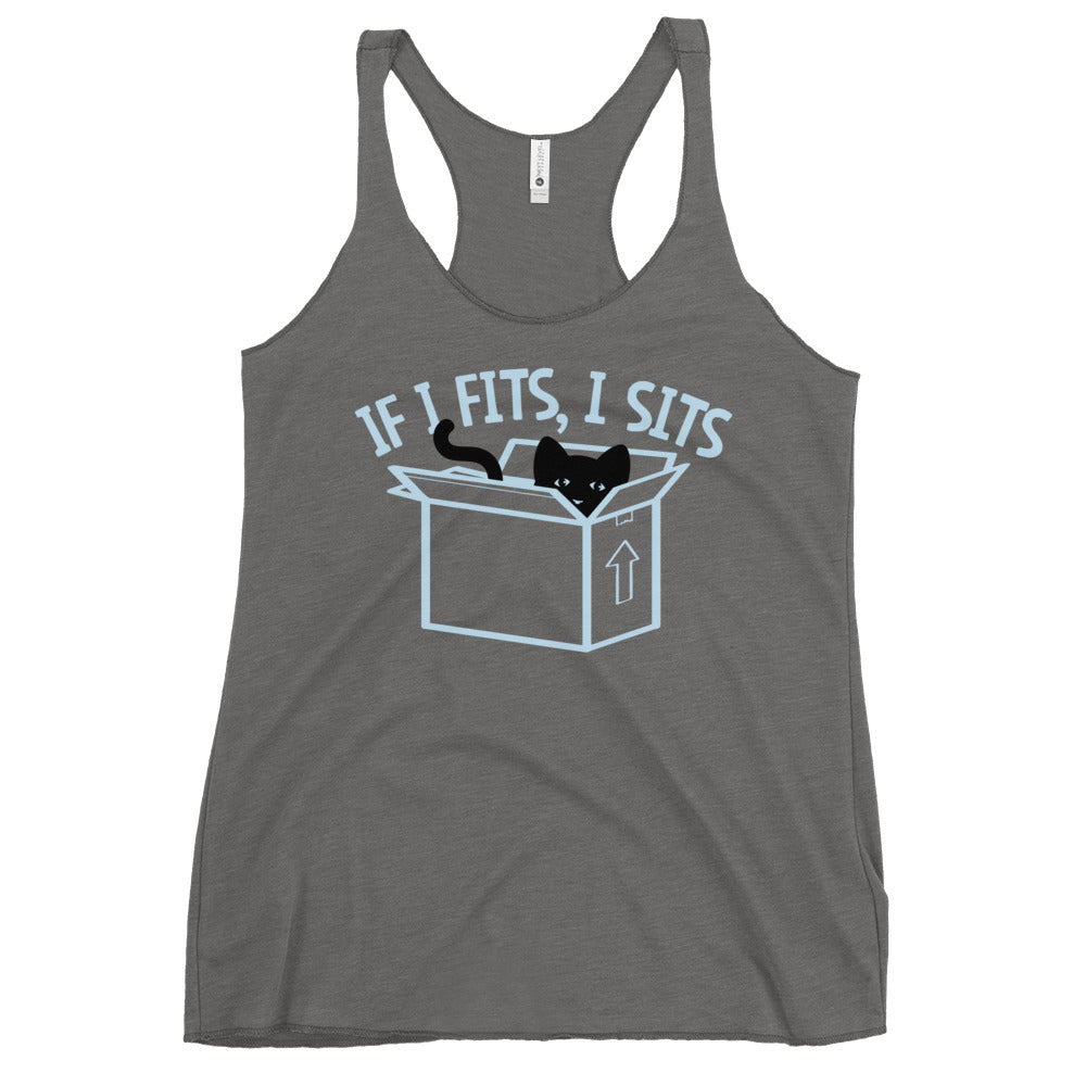 If I Fits, I Sits Women's Racerback Tank