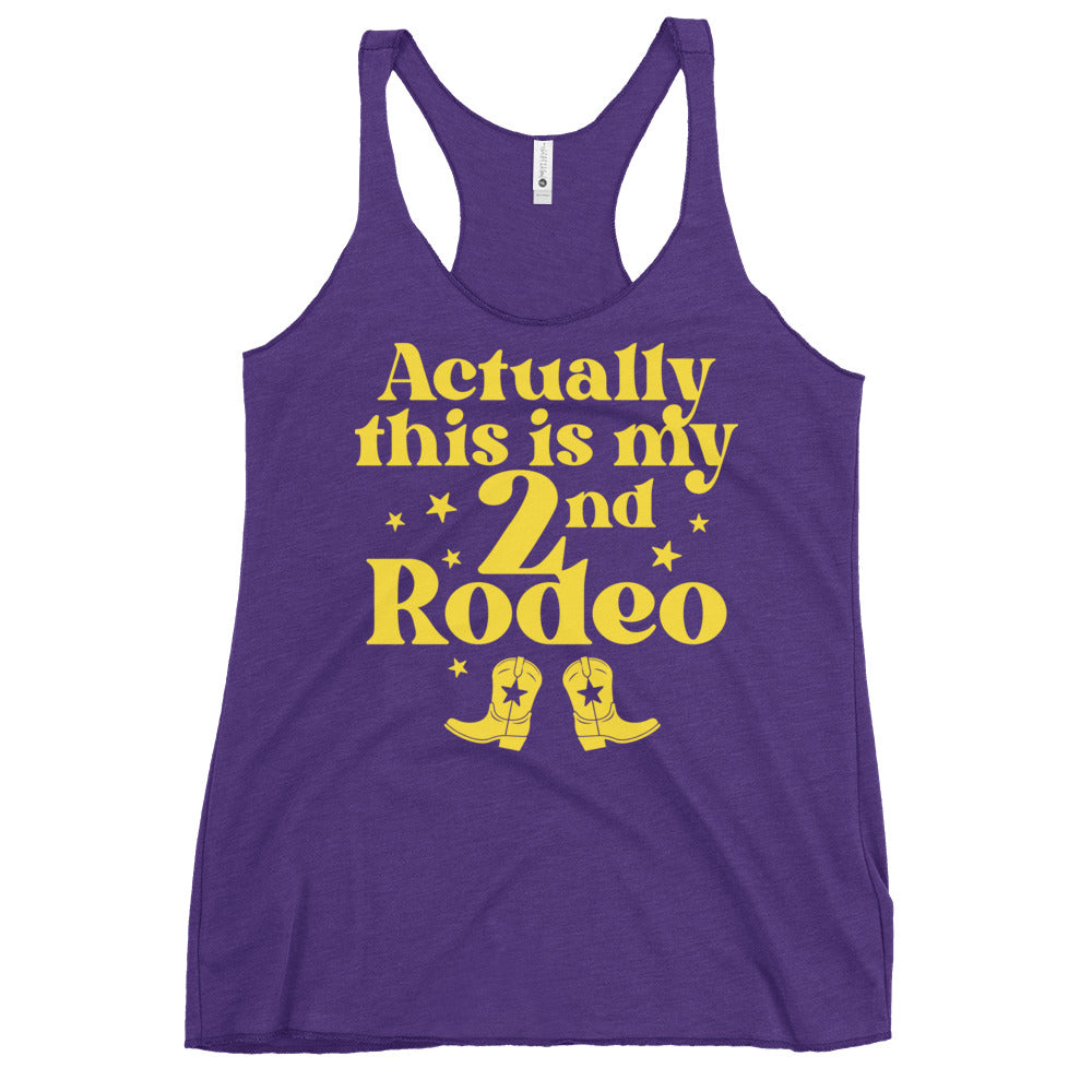Actually This Is My 2nd Rodeo Women's Racerback Tank product image 3
