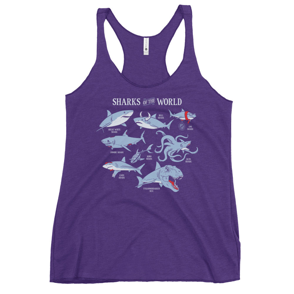 Sharks Of The World Women's Racerback Tank product image 3