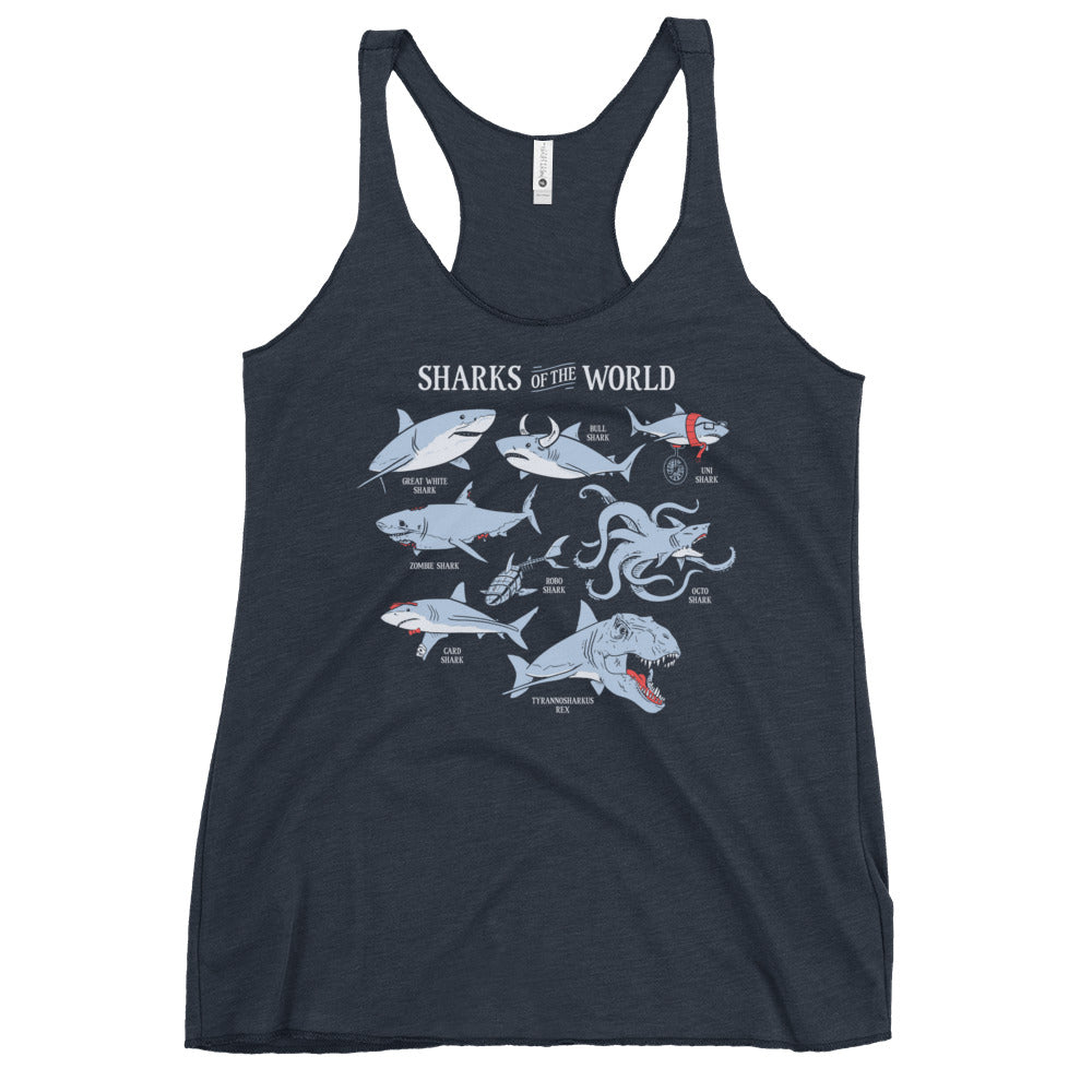 Sharks Of The World Women's Racerback Tank product image 1