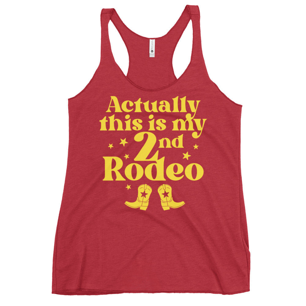Actually This Is My 2nd Rodeo Women's Racerback Tank product image 4