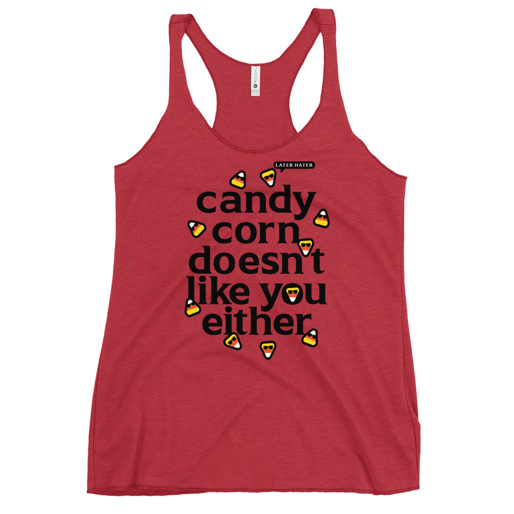 Candy Corn Doesn't Like You Either Women's Racerback Tank product image 3