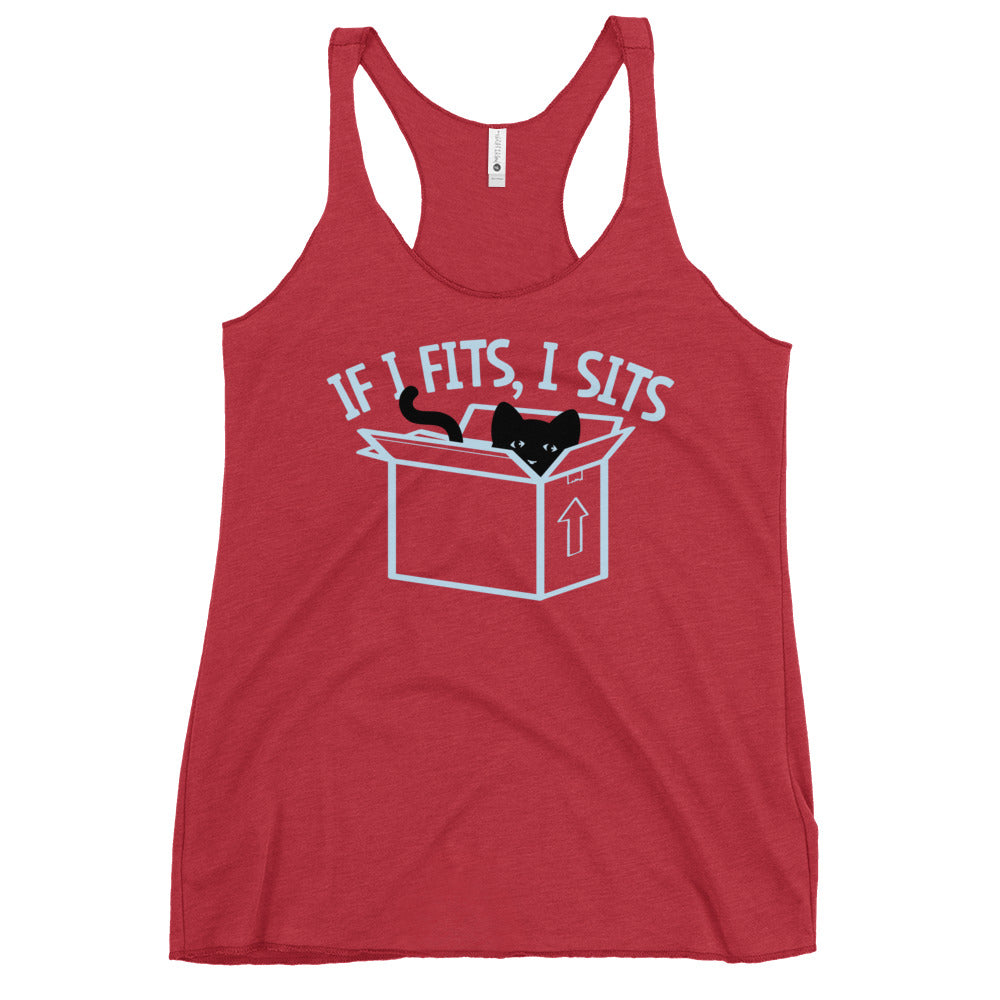 If I Fits, I Sits Women's Racerback Tank