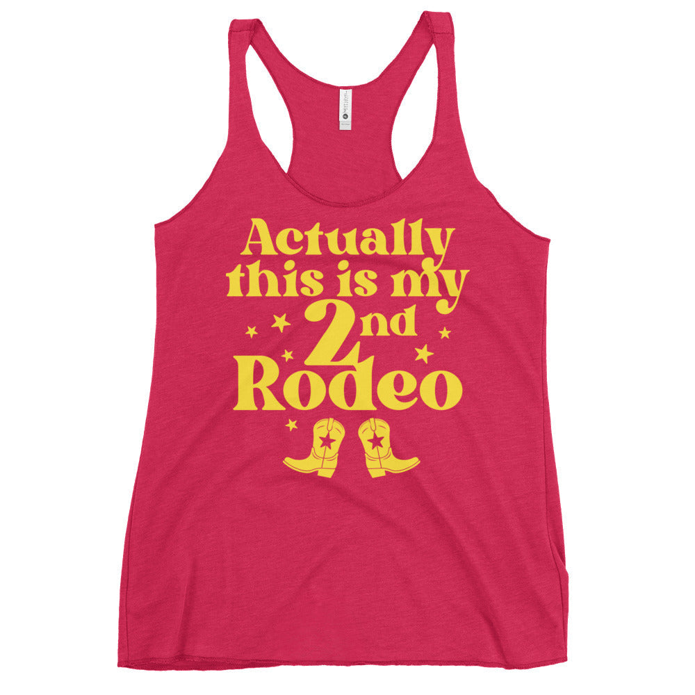 Actually This Is My 2nd Rodeo Women's Racerback Tank product image 5