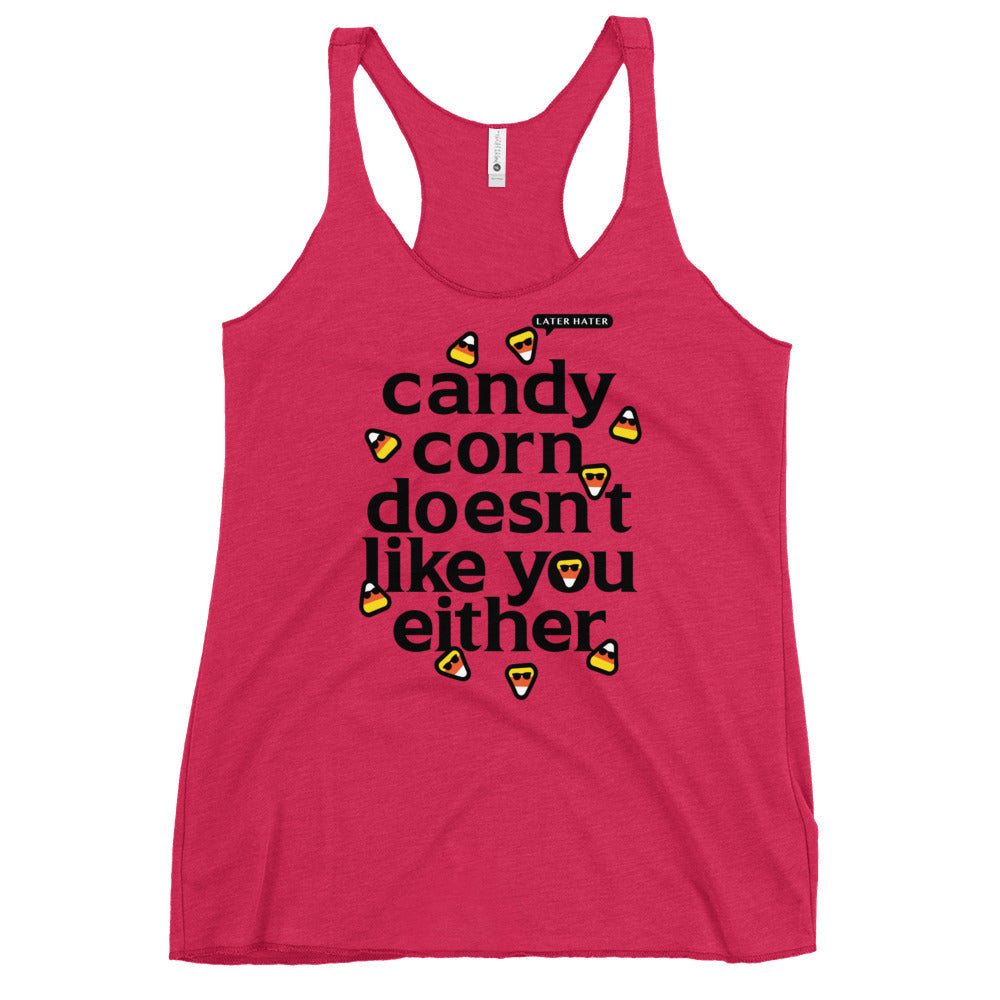 Candy Corn Doesn't Like You Either Women's Racerback Tank product image 4