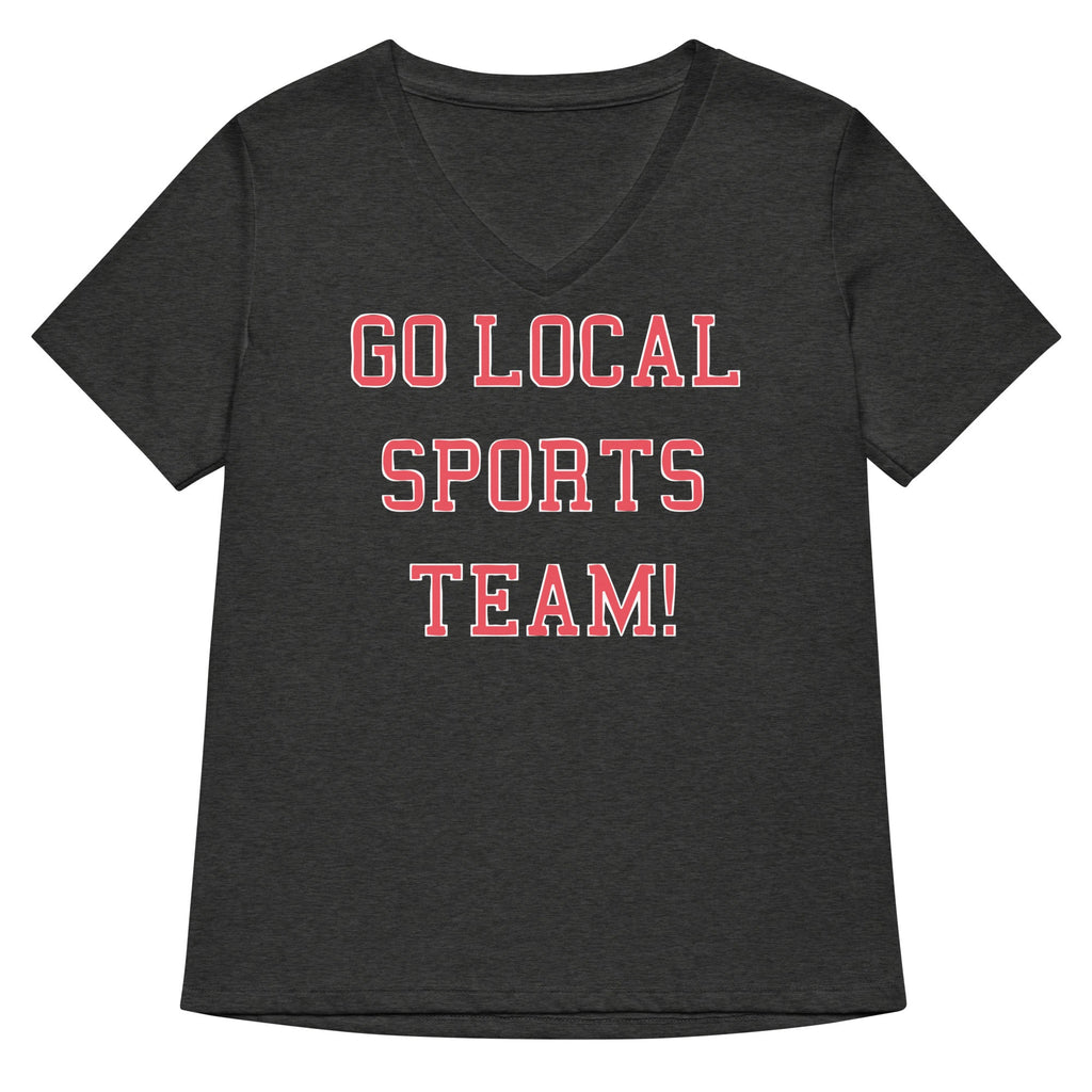 Go Local Sports Team! Women's V-Neck Tee product image 2