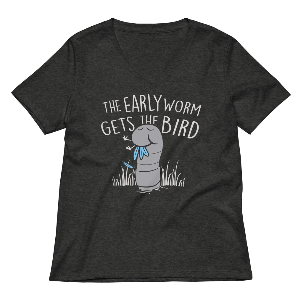 The Early Worm Gets Bird Women's V-Neck Tee product image 1