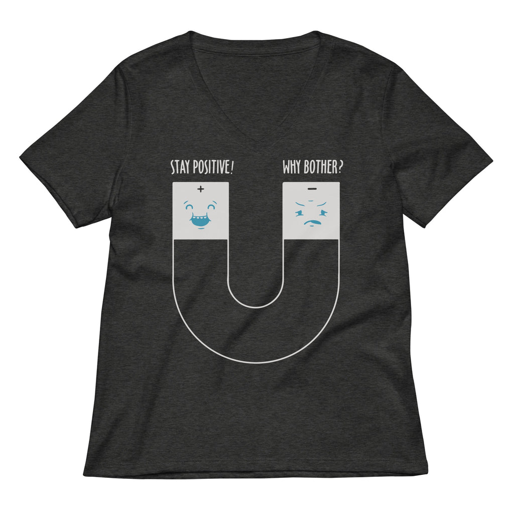 Stay Positive Women's V-Neck Tee product image 1