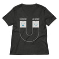 Stay Positive Women's V-Neck Tee product image 1
